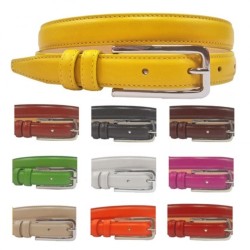 CEINTURE CUIR PIQURE TON...