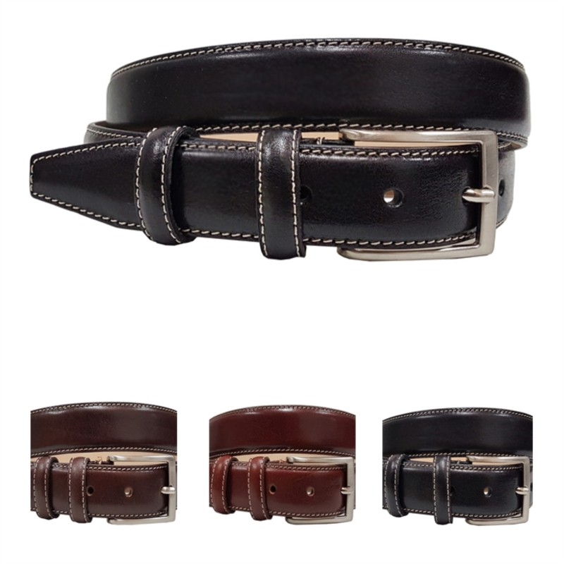 CEINTURE CUIR PIQURE...