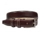CEINTURE CUIR PIQURE BLANCHE 1135/30MM