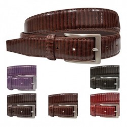 Ceinture cuir facon lezard 1158/35mm