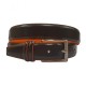 CEINTURE VEAU + DOUBLURE ET FIL DE MEME COULEUR 35MM